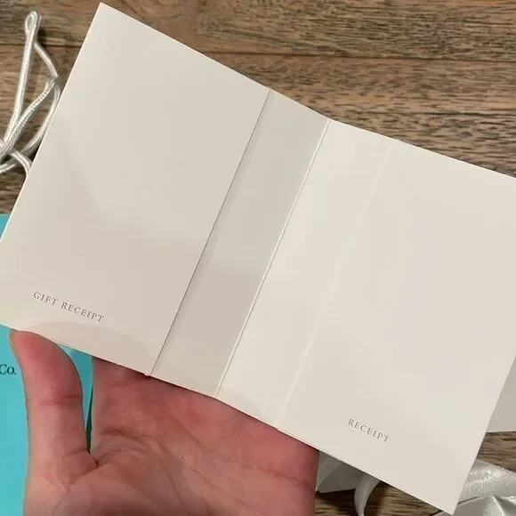 Tiffany’s & Co Box, Bag, Ribbon, Receipt Holder - Picture 4 of 4